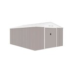 Sans marque - abri de jardin en m�tal 15, 16 m� - 340 x 446 x 210 - saturne - kit d'ancrage inclus, 2 ...