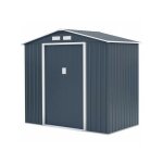 Sans marque - abri de jardin en m�tal 2, 71 m� - 213 x 127 x 195 cm - pluton - kit d'ancrage inclus, ...