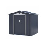 Sans marque - abri de jardin en mtal 4, 07 m - 213 x 191 x 195 cm - mars - kit d'ancrage inclus, 2 ...