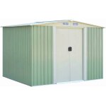 Abri de jardin en mtal - 4, 8? - 257 x 205x 175, 5cm - 2 portes coulissantes verrouillables - 4 trous ...