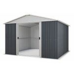 Abri de jardin m�tal anthracite yardmaster 8, 12 m� + kit d'ancrage