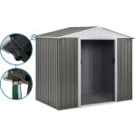 Abri jardin m�tal  dallas  - 5, 29 m� avec goutti�re - taupe