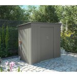 La maison du jardin - abri de jardin en m�tal ? mj monopente - 2, 4 m� - anthracite