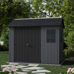 Abri de jardin newton plus 975 - 5, 7 m� - gris aspect bois keter