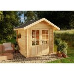 Alpholz - abri de jardin palma naturel , 28 mm Épaisseur paroi 261 x cm Alpholz - abri de jardin palma naturel , 28 mm Épaisseur paroi 261 x cm