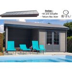 Abri de jardin - pool house aluminium et composite 6 x 3 avec toit 2 pentes - résitant aux intempéries ... Abri de jardin - pool house aluminium et composite 6 x 3 avec toit 2 pentes - résitant aux intempéries ...
