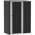Outsunny - abri de jardin - remise pour outils - cabanon porte verrouillable - dim. 142l x 84l x 189h ...