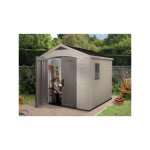 Keter - abri de jardin en rsine 6, 6 m sydney 88 beige et marron