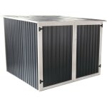 Gardiun - abri de jardin pour vélo en métal veloc i (x2) 2, 81 m² 198x142x157 cm extérieur anthracite ... Gardiun - abri de jardin pour vélo en métal veloc i (x2) 2, 81 m² 198x142x157 cm extérieur anthracite ...