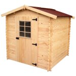 Habrita - abri emboit� 28 mm sans plancher en sapin massif 4, 28m2 - vd2020. 02n