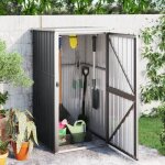 Abri  outils de jardin anthracite 88x89x161 cm acier galvanis vidaxl