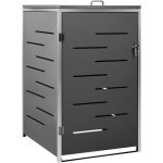 Abri pour poubelle 69x77, 5x112, 5 cm inox vidaxl