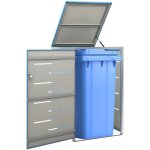 Abri pour poubelle?cache - poubelle 69x77, 5x115 cm inox vidaxl