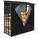 Idmarket - abri de stockage en acier galvanis pour bches l. 190 cm avec housse de protection 150 gr ...