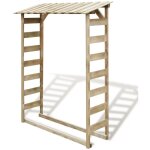 Abri de stockage du bois de chauffage 150x44x176 cm pin impr�gn� vidaxl