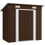 Abri de stockage pour jardin marron 194x121x181 cm acier vidaxl
