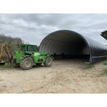 Abri tunnel largeur 9. 30 m pas à 1. 50 m - long 9 m, type 250µ vert / blanc, façade pas de façade ni ... Abri tunnel largeur 9. 30 m pas à 1. 50 m - long 9 m, type 250µ vert / blanc, façade pas de façade ni ...