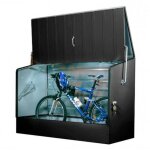 Trimetals - abri  vlos en mtal 1750l anthracite + kit d'ancrage - bicycle store