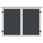 Vente - unique - abri à vélo métal en acier galvanisé gris anthracite 4 m² pour 4 vélos - niki Vente - unique - abri à vélo métal en acier galvanisé gris anthracite 4 m² pour 4 vélos - niki