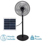 Abrila - ventilateur dc rialto fan - - pied solar dc rialto couleur noire avec cinq pales 3 vitesses ...