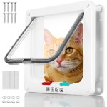 Abs acrylique chatiere pour chat, chati�res pour chien int�rieure, porte chats baie vitr�e coulissante, ...