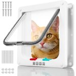 Abs acrylique chatiere pour chat, chati�res pour chien int�rieure, porte chats baie vitr�e coulissante, ...