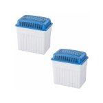 D�shumidificateur wenko absorbeur d'humidit� 2 kg gris et bleu lot de 2 pour maison et salle de bain ...