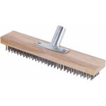 Balai métallique 30cm avec prise pour manche en bois, balai de jardin en métal pour enlever la mousse ... Balai métallique 30cm avec prise pour manche en bois, balai de jardin en métal pour enlever la mousse ...