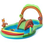 Ac - deco - bestway aire de jeux avec pataugeoire friendly woods 295 x 199 x 130 cm