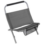 Ac - deco - fauteuil chaise cale dos de plage anthracite 48x40xh60cm Ac - deco - fauteuil chaise cale dos de plage anthracite 48x40xh60cm