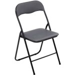 Ac - deco - chaise d'appoint pliante pvc grise five