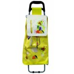 Ac - deco - chariot de courses fun - jaune - livraison gratuite