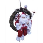 Ac - deco - couronne de no�l � suspendre - p�re no�l - livraison gratuite