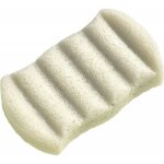 Eponge konjac xl pour le corps  l'argile verte - blanc - l 12 x l 8 x h 4 cm - livraison gratuite - ...
