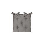 Ac - deco - galette de chaise - l 40 cm x l 40 cm - gris - livraison gratuite