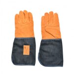 Gants de jardin en jean avec renfort en cuir - taille unique - manches longues - livraison gratuite