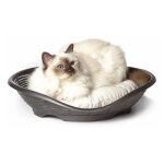 Ac - deco - panier pour animaux avec coussin - 48 x 46 cm - gris - livraison gratuite