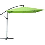 Ac - deco - parasol déporté carré 250x250 cm en tissu vert anis Ac - deco - parasol déporté carré 250x250 cm en tissu vert anis