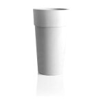 Ac - deco - pot de fleur en plastique - cono sensation - d 40 x h 70 cm - blanc - livraison gratuite
