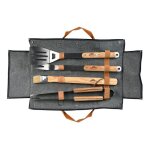 Set outils barbecue en jeans