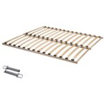 Sommier  lattes - flex basic - 140 x 200 cm (2x 70 x 200 cm) - bois d'htre