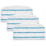 Accessoires pour balais vapeur, 3 patins microfibre pour nettoyeur vapeur, 17. 5 x 30. 5 cm, compatibles ...