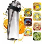 Accessoires boisson bouteille air up - 650 ml - gourde avec got - kit de dmarrage avec 7 capsules d'air ...