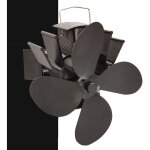 Accessoire de chemine et pole, ventilateur poele  bois, 4 pales silencieux ventilateur cheminee, fixe ...