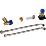 Accessoires - kit de raccordement d'eau par arri�re au centre, pour �l�ment sanitaire monolith pour wc, ...