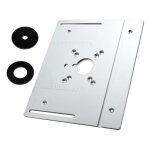 Accessoires de menuiserie en alliage d'aluminium : plaque d'insertion pour table de toupie, fraiseuse ... Accessoires de menuiserie en alliage d'aluminium : plaque d'insertion pour table de toupie, fraiseuse ...