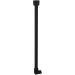 Accessoire ridder - support de tringle de douche d'angle, noir 59611 - sapho