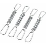Accessoire pour voile d'ombrage, avec 4 ressorts hlicodaux 8 mousquetons pour tentes auvents camping, ...