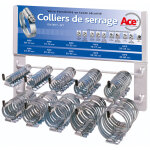 Ace - prsentoir 100 colliers galvanises panaches