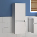 Acezanble - 30(l)x30(p)x83(h)cm meuble salle de bain blanc meuble colonne salle de bain à suspendre Acezanble - 30(l)x30(p)x83(h)cm meuble salle de bain blanc meuble colonne salle de bain à suspendre